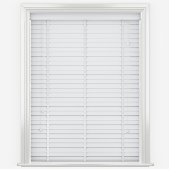 Faux Wood in Ice White with Tapes